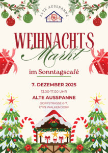 Weihnachtsmarkt 7. DEZEMBER 2025 13.00-17.00 UHR